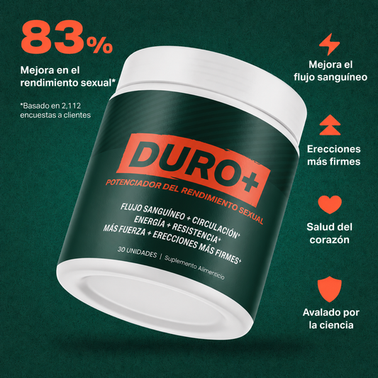 DURO+™ | Potenciador del rendimiento sexual